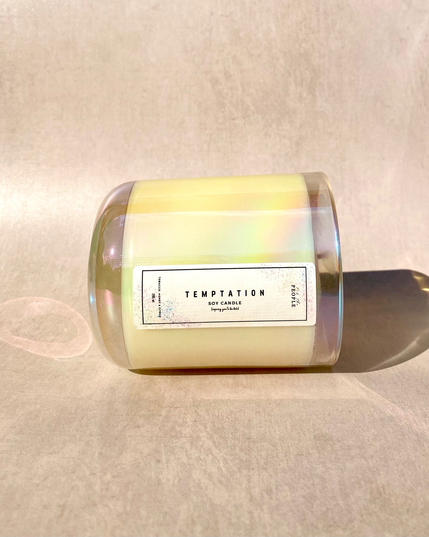 Iridescent Glass Container Candles