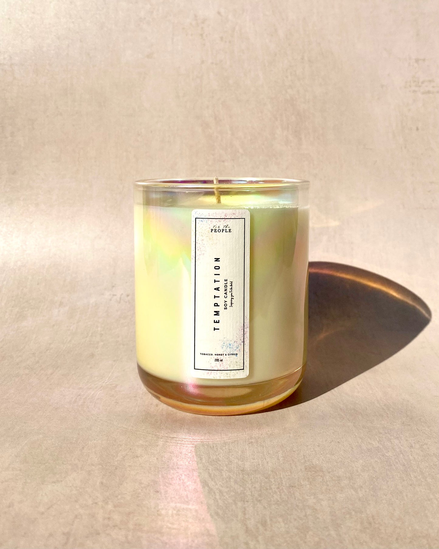 Iridescent Glass Container Candles