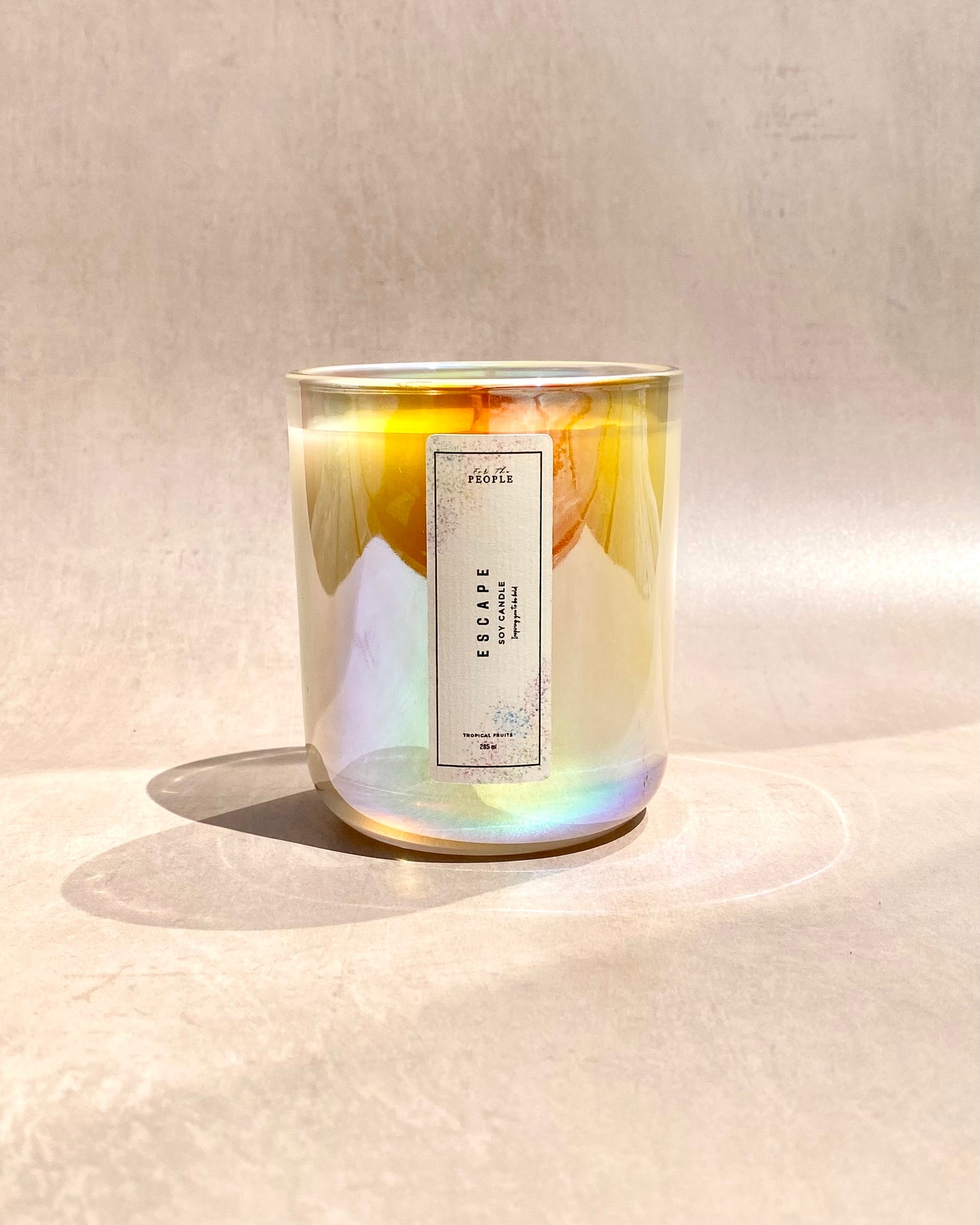 Iridescent Glass Container Candles