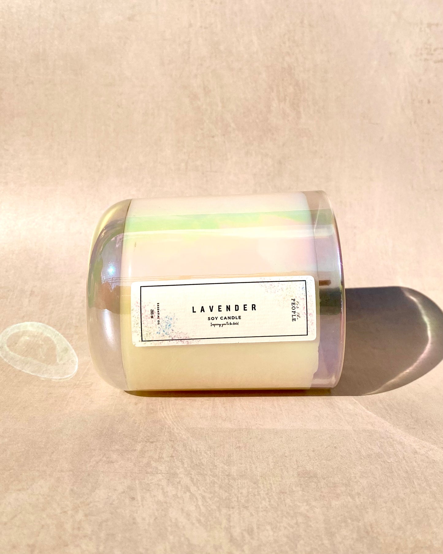 Iridescent Glass Container Candles
