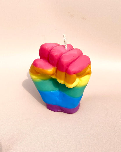 Rainbow Pride Candle