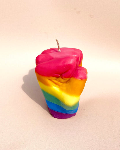 Rainbow Pride Candle