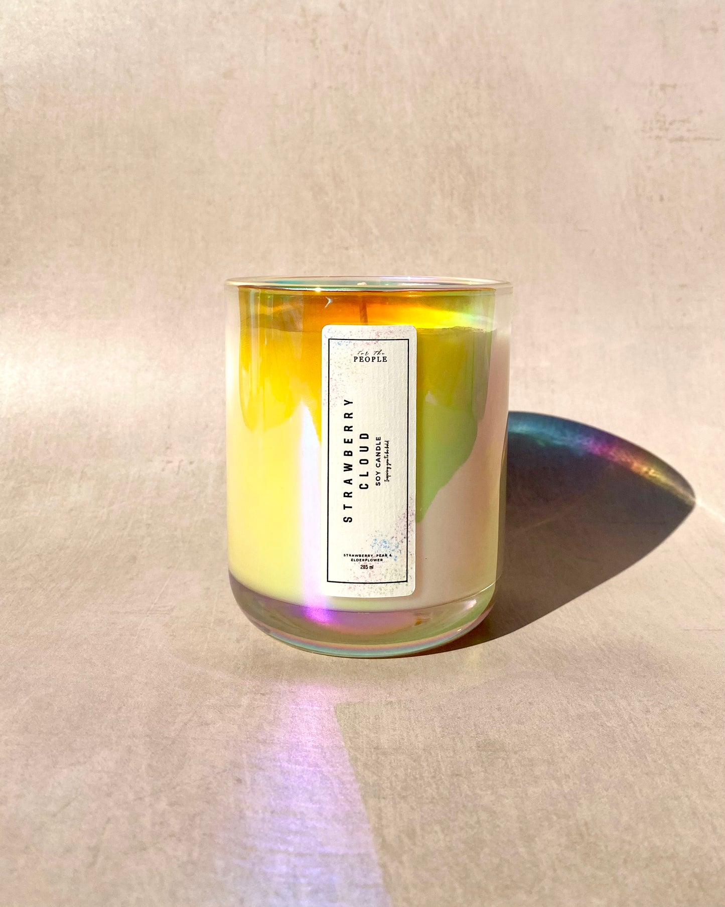 Iridescent Glass Container Candles