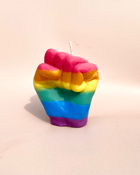 Rainbow Pride Candle