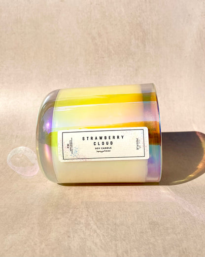 Iridescent Glass Container Candles